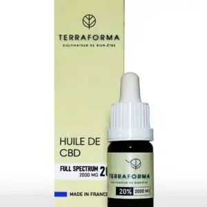 Terraforma Francia CBD Aceite de cáñamo de espectro completo 20%