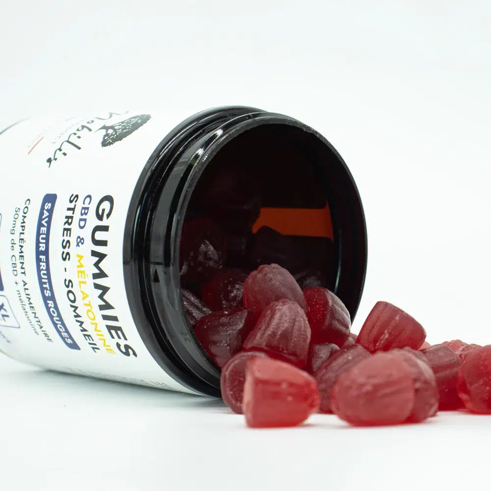 Caramelos de jalea de cbd rojos