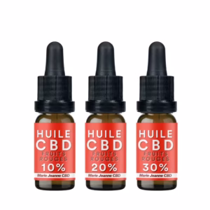 Huile CBD fruits rouges 10%, 20% ou 30% Marie Jeanne