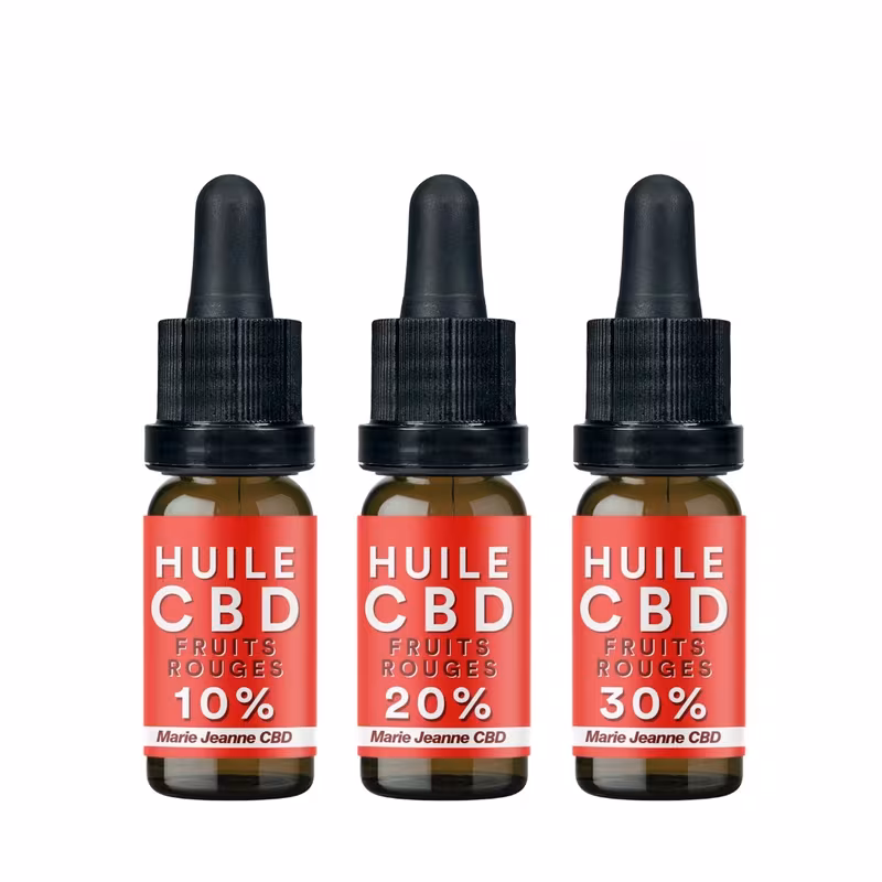 Aceite cbd frutos rojos 10%, 20% o 30% marie jeanne
