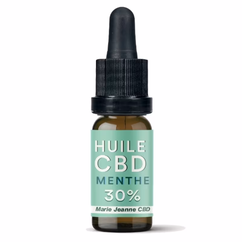 Aceite de CBD y menta