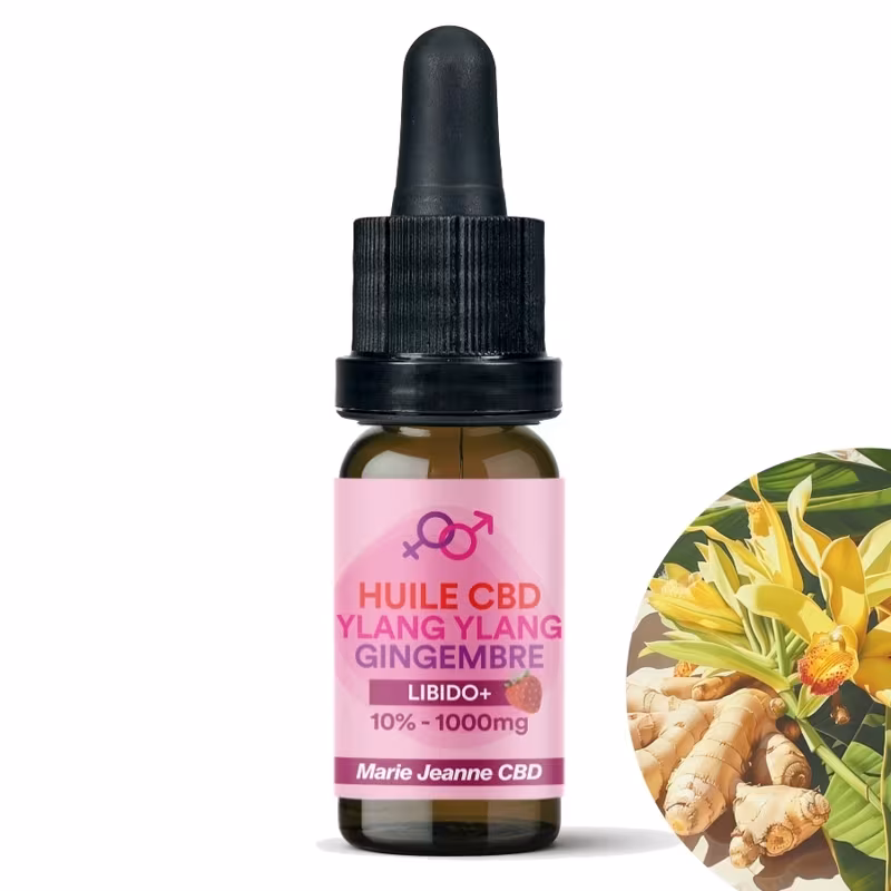 Botella de aceite cbd libido